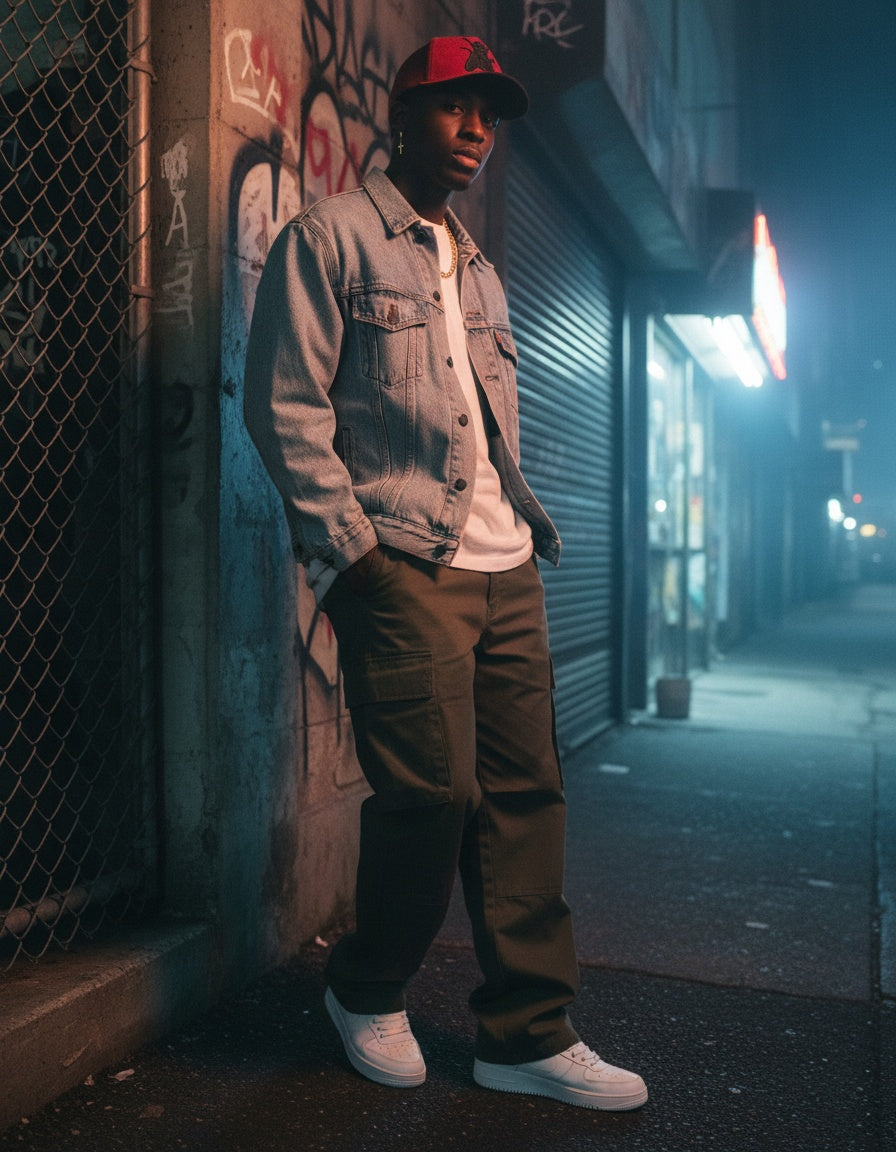 Red Suede Premium Trucker