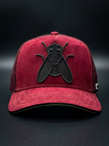 Red Suede Premium Trucker